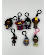 Disney Figural Bag Clips Lot of 7 Malificient Tiana  - £15.21 GBP