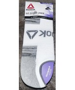 Reebok ~ 6-Pair Mens No Show Liners White Training Cushioned ~ Size 6-12.5 - $27.06 CAD