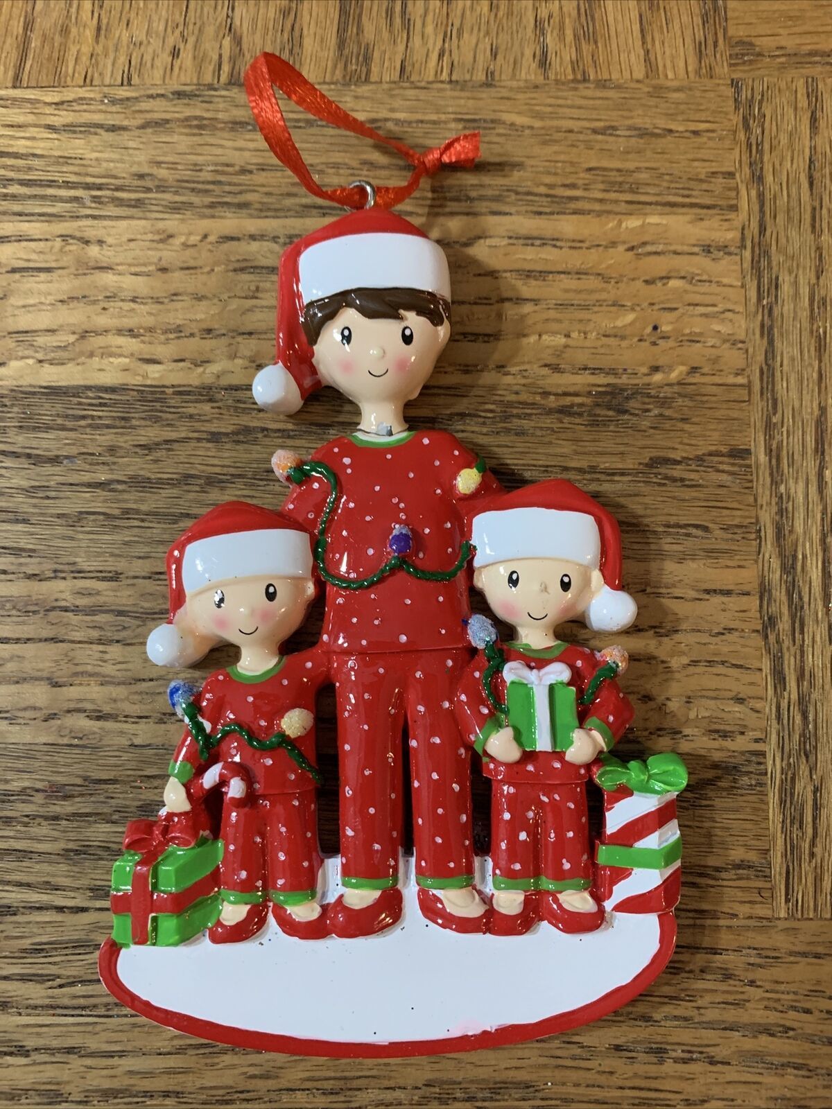 Dad Two Kids Christmas Ornament - $7.47