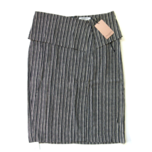 NWT MM. Lafleur Montgomery in Navy Ivory Thick Stripe Pencil Skirt 4 - £33.57 GBP