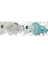 Vintage Wine Grape Cluster Shape Bottle Glass Decanter Screw Cap 6 In Se... - $29.46 CAD