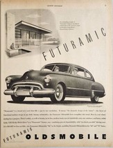1948 Print Ad Futuramic Oldsmobile Hydra-Matic Drive Edward Stone Architect Home - £15.26 GBP