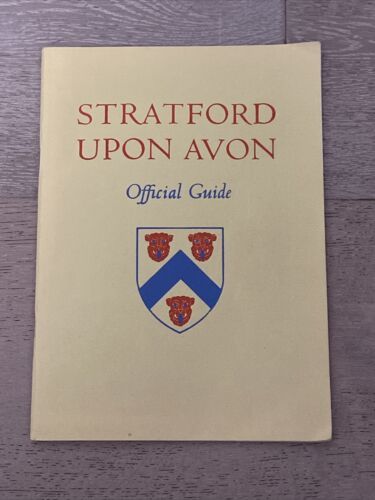1960s STRATFORD UPON AVON OFFICIAL GUIDE Map, History and Advertisements - £6.77 GBP