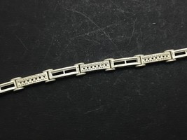 925 Sterling Silver Bracelet 2.5 mm Square Semi Mount Setting Dainty Bra... - $53.93