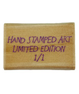 Hand Stamped Art Limited Edition 1/1 Phrase Hero Arts Rubber Stamp 1996 ... - $8.09 CAD