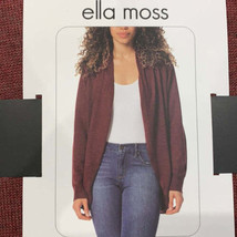 Ella Moss Womens Cozy Cardigan, Large, Red - $85.00