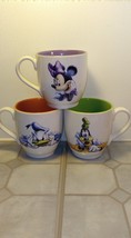 Disney  Donald, Minnie &amp; Goofy Large Coffee/ Cocoa  Mugs - £42.53 GBP
