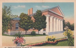 Arlington Virginia VA Custis Lee Mansion 1942 Postcard C07 - £2.41 GBP