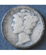 1928-P Mercury Silver Dime. - £2.54 GBP