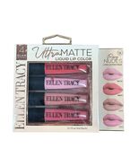 Ellen Tracy 4-Piece Ultra Matte Liquid Lip Color Rosy Nudes SEALED BOX P... - $309.46 MXN