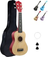 Lxs Soprano Ukulele Kids Ukulele For Beginners - 23&quot; Small Guitar, Wood ... - $41.99