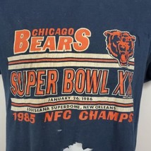 Screen Stars Chicago Bears Vintage 80s 1985 NFC Champ Shirt Size L Single Stitch - £26.10 GBP