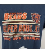 Screen Stars Chicago Bears Vintage 80s 1985 NFC Champ Shirt Size L Singl... - £26.03 GBP