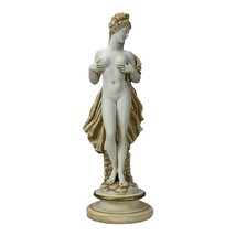 Nude Naked Female Erotic Art Greek Statue Patina Sculpture Cast Marble 15.16 in - £77.02 GBP