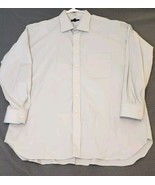 Burberry London Shirt Mens Size 18 35 Solid Light Gray Preppy Dress Work  - $54.75 CAD