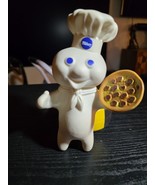 Vintage Pillsbury Dough Boy Doughboy Pizza Maker Rubber Doll 1971 Swivel... - $348.21 MXN