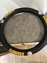NFL Pittsburgh Steelers Football Car Truck Rubber  Steering Wheel Cover - £18.64 GBP