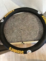 NFL Pittsburgh Steelers Football Car Truck Rubber  Steering Wheel Cover - £18.65 GBP