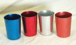 Bascal Aluminum Tumblers Drinking Cups Italy Set of 4 - $24.74