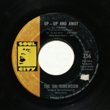 The 5th Dimension – Up-Up And Away/Which Way To Nowhere - 45 rpm Vinyl 7&quot; Single - $4.99