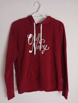 Old Navy Maroon with Gold Logo Pullover Hoodie Size M Women - $298.67 MXN