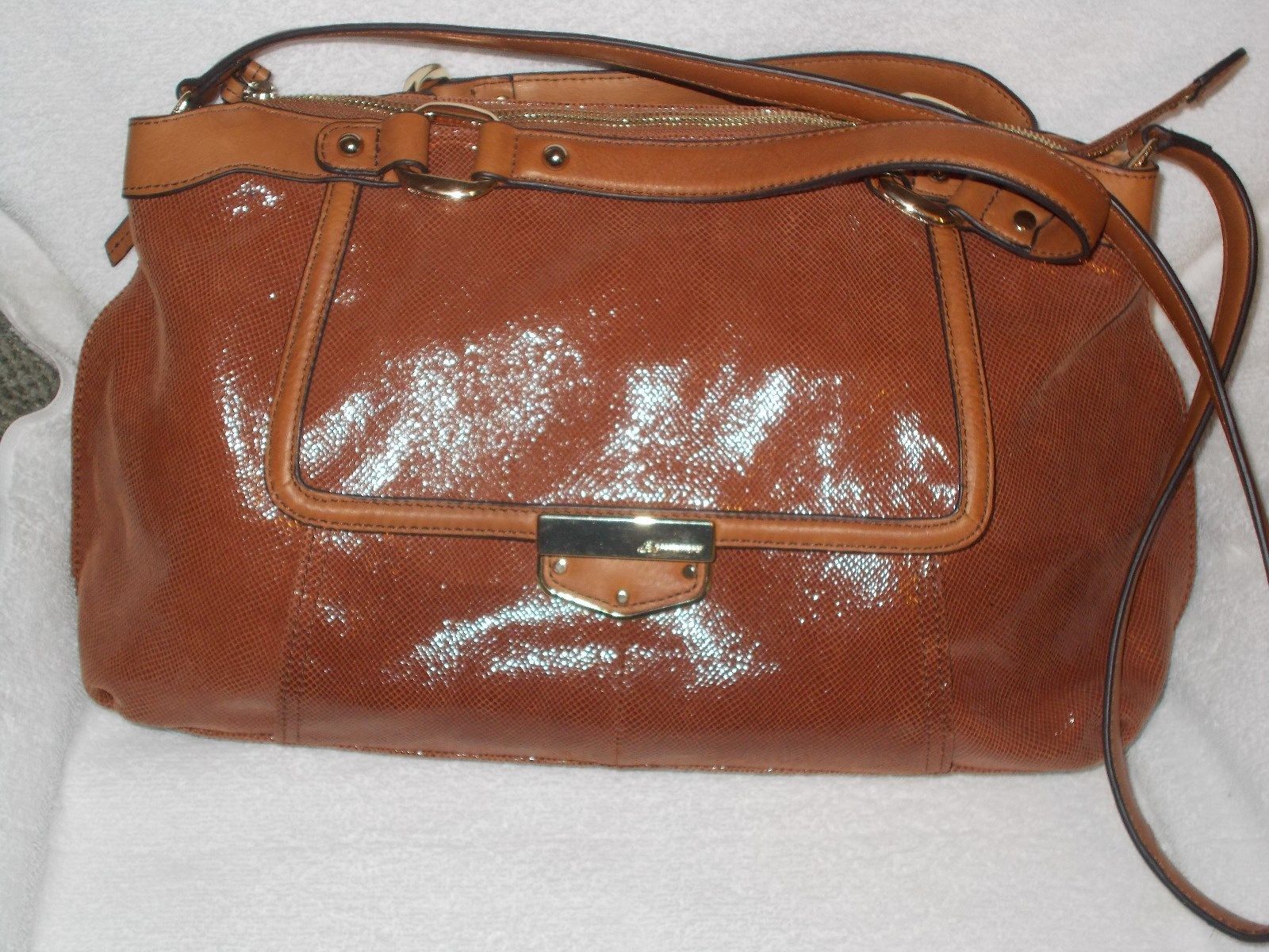 B. Makowsky Leather Satchel