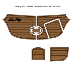 Sea Ray 200/220 Select Swim Platform Pad Boat EVA Foam Faux Teak Deck Floor Mat - £260.59 GBP