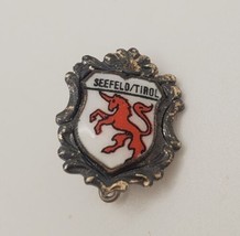 SEEFELD in TIROL Austria Shield Crest Vintage Lapel Hat Pin Tie Tack Sou... - $19.60