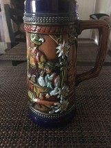 Gerz Gerzit Vintage West Germany Beer Stein &quot;Einkuhler Trunk Gibt Rilen Schwung&quot; - £13.36 GBP