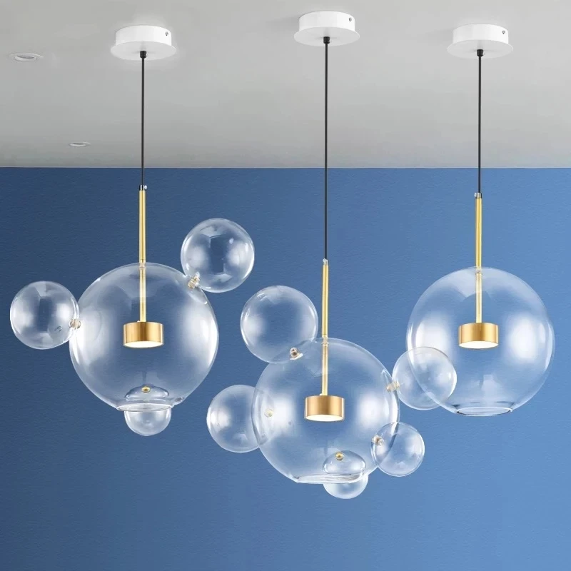Modern Clear Glass LED Chandelier Lighting  Living Room Chandelier for D... - $133.31+