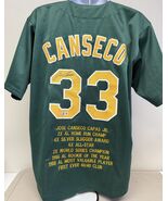 Jose Canseco Signed Autographed Oakland A&#39;s Green Baseball Jersey - Beck... - €85,92 EUR