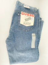 Vintage 90s Guess Men Bare Basics Style BB 100 Slim Fit 36 x 30 Medium Wash USA - £53.03 GBP
