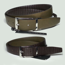 ZARA Men Leather Belt Size 40 Reversible 30mm wide New Made in Spain  - £15.24 GBP