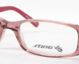 STING DE RIGO VSJ556 0M12 TRANSPARENT MAUVE /PINK EYEGLASSES GLASSES 47-... - $60.33