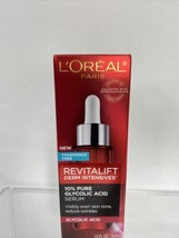L&#39;Oreal Revitalift Derm Intensives 10% Pure Glycolic Acid Serum Frag Free .5oz - £5.48 GBP