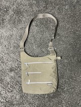 Baggallini Beige Khaki Nylon Cross-Body Shoulder Bag Handbag Lining Purse - $24.99