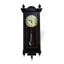 Bedford Clock Collection Grand 31 Inch Chiming Pendulum Wall Clock in An... - £183.11 GBP