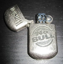 Winston Tobacco Cigarettes &quot;No Bull&quot; Flip Top Trench Style Petrol Lighter - £5.49 GBP