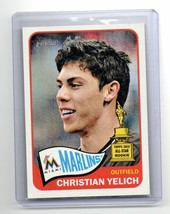 2014 Topps Heritage Christian Yelich #268 Gold Cup Rookie Milwaukee Brewers MVP - £3.92 GBP