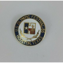 Vintage 1986 US. Olympic Festival Houston, Texas Lapel Hat Pin - £3.51 GBP