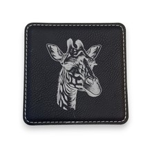 Coaster - Giraffe - SET OF 2 - Leather or Stitched Cork (Stitched Cork/B... - £13.20 GBP