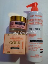 Pure egyptian magic whitening egg yolk face and body lotion and face cream - $54.00