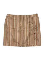NWT Lane Bryant Women Plus Size 22 (Waist 42&quot;) Pink Striped Stretch Skirt - $9.03