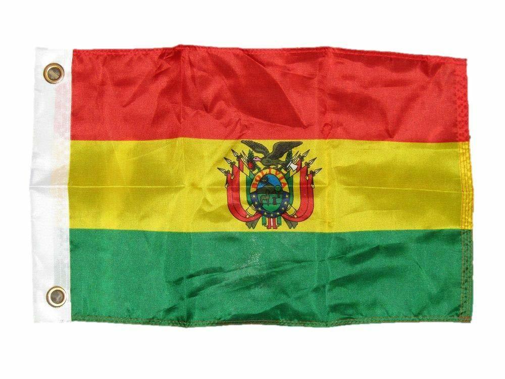 Trade Winds 12x18 12&quot;x18&quot; Country of Bolivia Bolivian Motorcycle Flag Gr... - $8.87