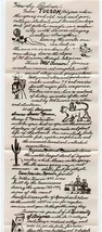 A Tall Letter from Tucson Arizona The Old Pueblo &amp; Envelope by Dick Parr... - $17.82