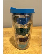 Tervis 16oz. Insulated Tumbler multi color Blue &amp; Green Whales &amp; Lid - $15.83