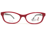 Minnie Mouse Kids Eyeglasses Frames MEE4 8757 Black Red Cat Eye 48-15-130 - £29.25 GBP