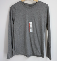 Women&#39;s Long Sleeve Core T-Shirt Grey Time and Tru NEW w/ TAGS Sz Small ... - £8.76 GBP