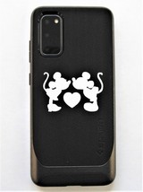 (3x) Mickey &amp; Minnie Love Silhouette Cell Phone Ipad Itouch Die-Cut Viny... - £4.08 GBP