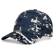 Blue USA Flag Baseball Cap American Men Hat Brand New Fast Free Shipping  - £10.33 GBP